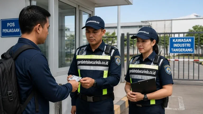 Outsourcing security dan outsourcing satpam di gerbang kawasan industri